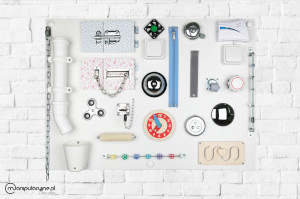 manipulacyjne.pl Tablica manipulacyjna sensoryczna montessori t3983